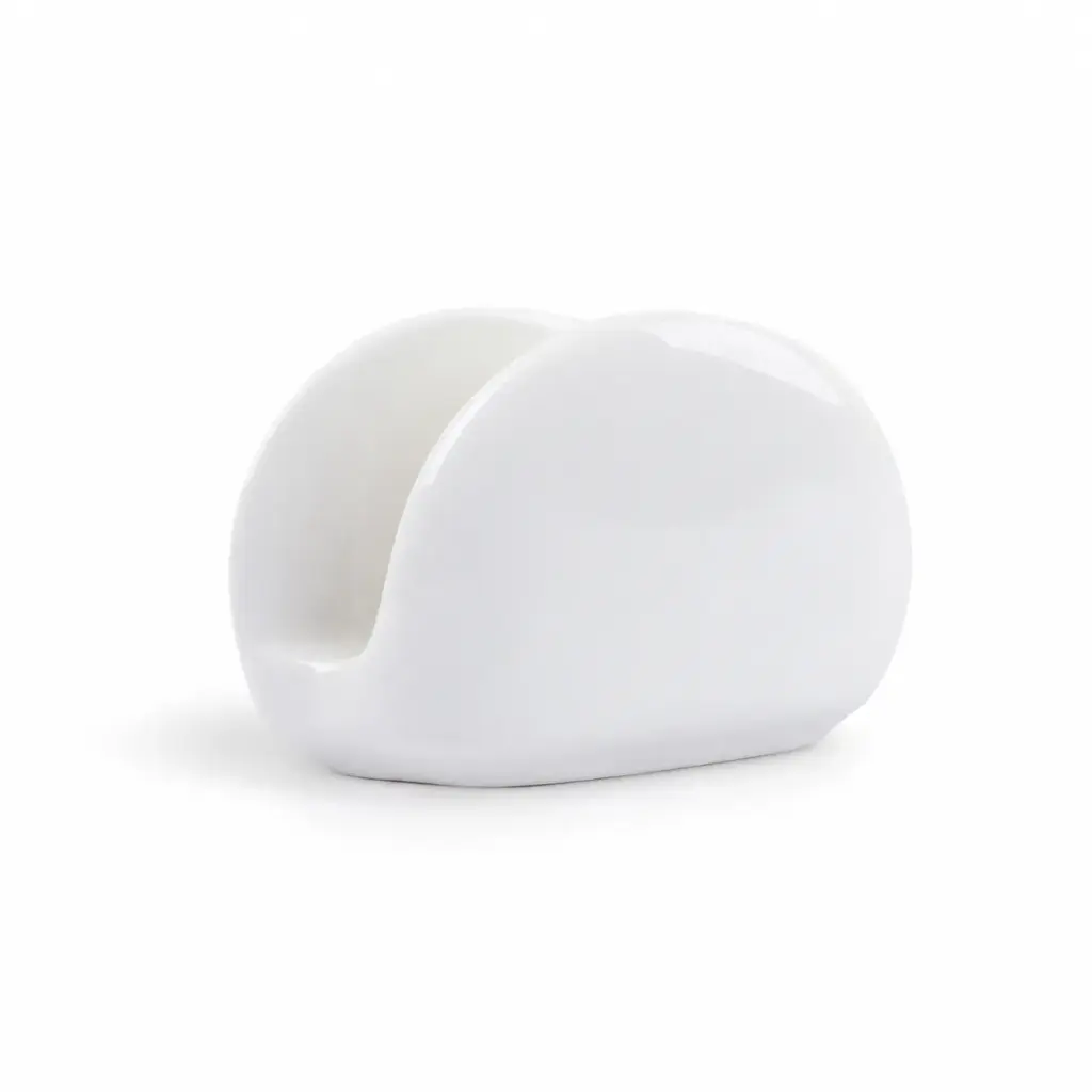 Porceletta Ivory Porcelain Napkin Holder 11 cm