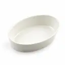 Porceletta Ivory Porcelain Oval Deep Plate 27.5 cm / 11"