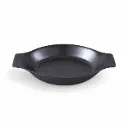 طبق بيضاوي بورسلان 10.5"/ 26سم لون اسود 