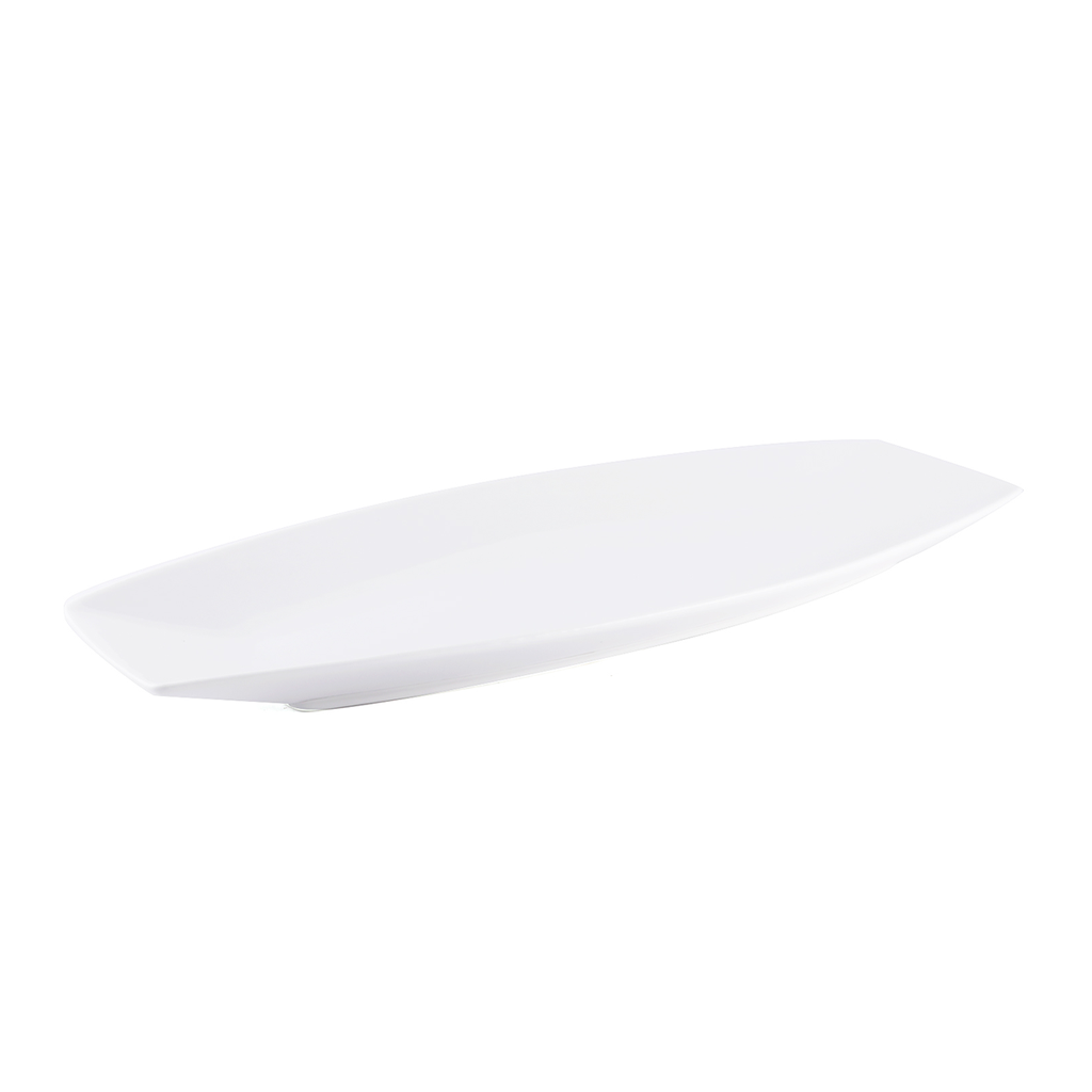 Porceletta Ivory PorcelainBoat Rectangular Plate 22"