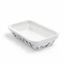 Porceletta Ivory Porcelain Kids Rectangular Deep Dish 14 cm