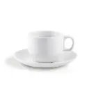 Porceletta Ivory Porcelain Coffee and Tea Cup & Saucer 230 ml