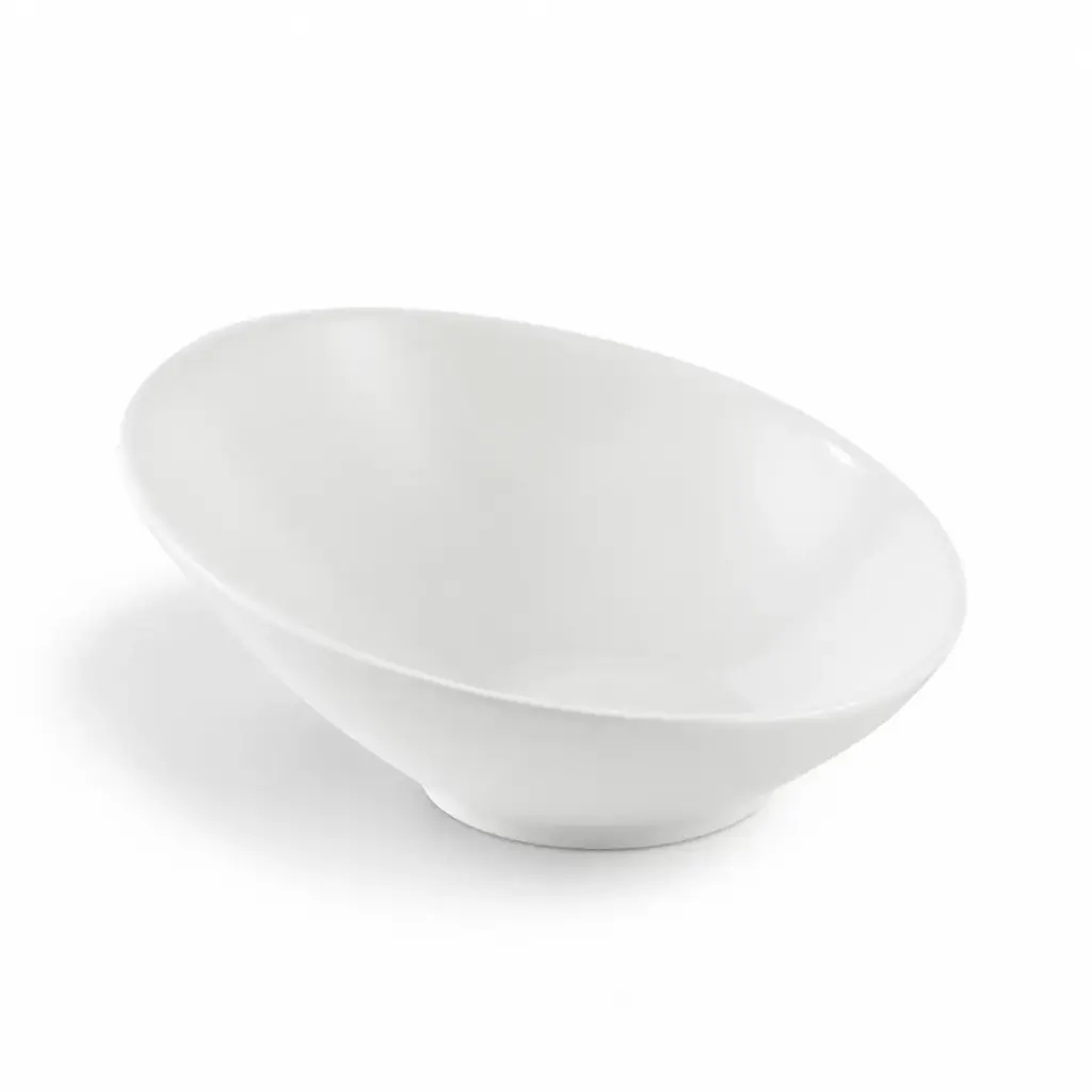 Porceletta Ivory Porcelain Slide Bowl 25.5 cm