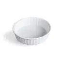 Porceletta Ivory Porcelain Baking Round Dish