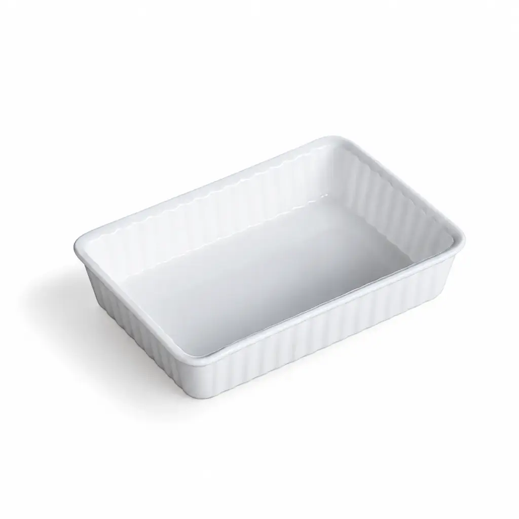 Porceletta Ivory Porcelain Baking Rectangular Dish