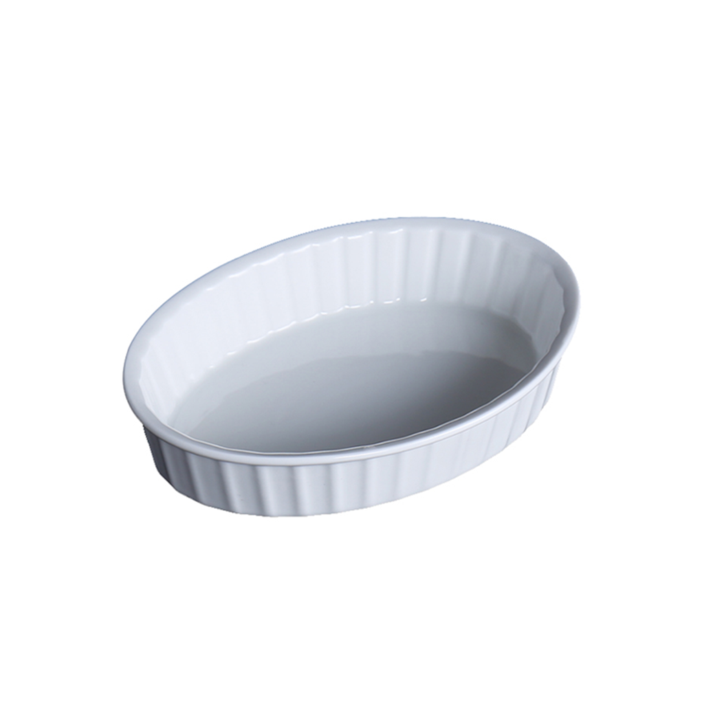 Porceletta Ivory Porcelain Baking Oval dish