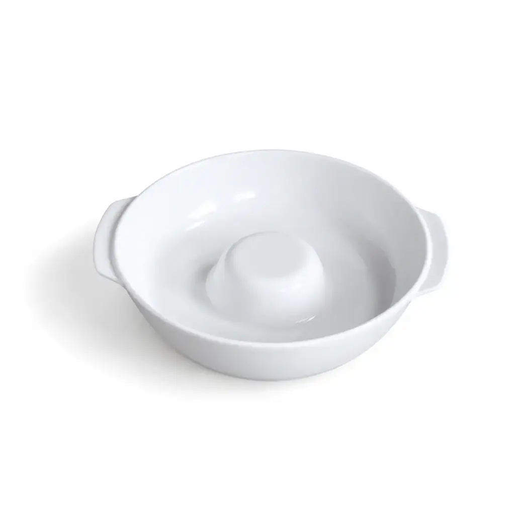 Porceletta Ivory Porcelain Baking Round Dish