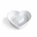Porceletta Ivory Porcelain Baking Heart Shape Dish