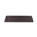 Porceletta Rustic Black Reactive Glaze Porcelain Rectangular Plate 29 x 12 cm