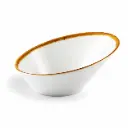 Porceletta Ivory Mocha Porcelain Boat Bowl 16 cm