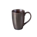 Porceletta Rustic Black Reactive Glaze Porcelain Coffee Mug