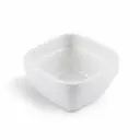 Porceletta Ivory Porcelain Stackable Square Bowl 4" 10 cm