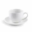 Porceletta Ivory Porcelain Cappuccino Cup & Saucer 200 ml