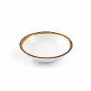 Porceletta Ivory Mocha Porcelain Sauce Dish 9.5 cm / 4 "