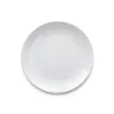Porceletta Ivory Porcelain Rimmed Think Plate 7"