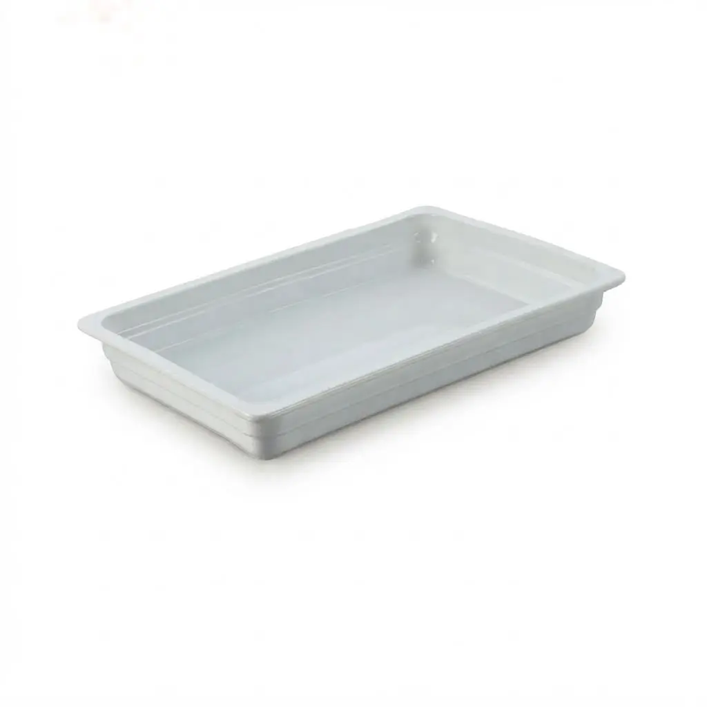 Porceletta Ivory Porcelain 1/1 6.5 cm Full Rec. Chafing Dish Insert