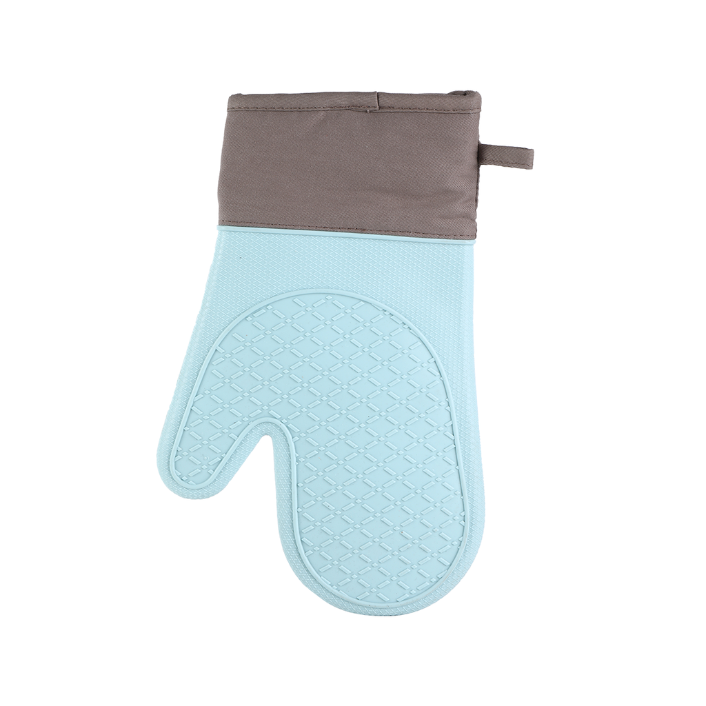 Vague Silicone Oven Glove Blue & Grey 29 cm x 18 cm