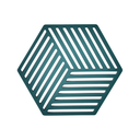 حصيرة دائرية من السيليكون غير معزولة 15.8x13.6 سم لون أخضر داكن