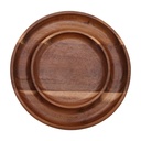 Vague Round Wooden Fruit Tray 28 cm / 11"
