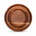 Vague Round Wooden Fruit Tray 28 cm / 11"