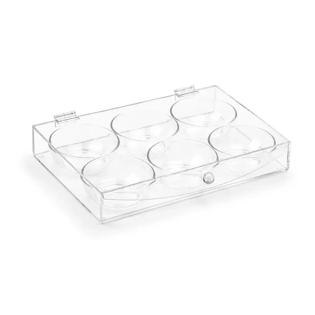Vague Acrylic Candy Box with 6 Bowls 39.3 cm