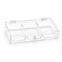 Vague Acrylic Candy Box with 3 Compartment 37 cm