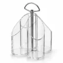Vague Acrylic Cutlery Holder Clear