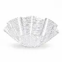 Vague Acrylic Flower Bowl Clear 34 cm