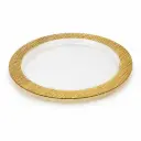 Vague Round Acrylic Serving Plate Bark Design 40 cm Taiwan