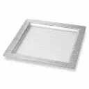 Vague Square Acrylic Serving Plate Bark Design 40 cm Taiwan