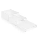 Vague Acrylic Dessert Display Set/3 Bark Clear Taiwan