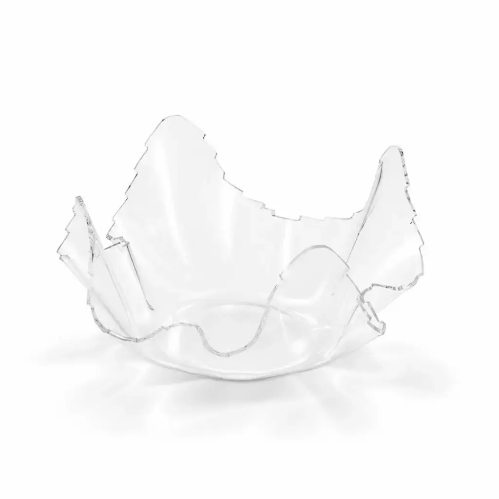 Vague Acrylic Clear Fruit Bowl 40 cm