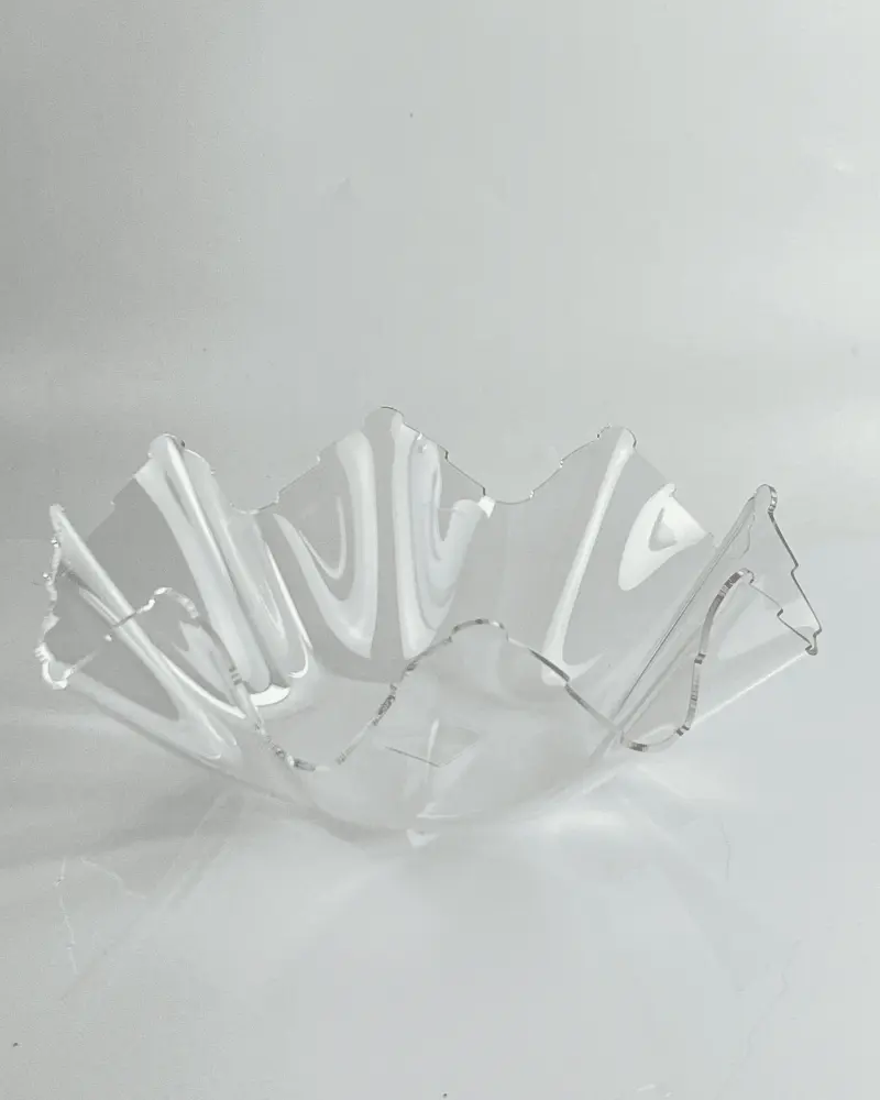 Vague Acrylic Clear Fruit Bowl 40 cm