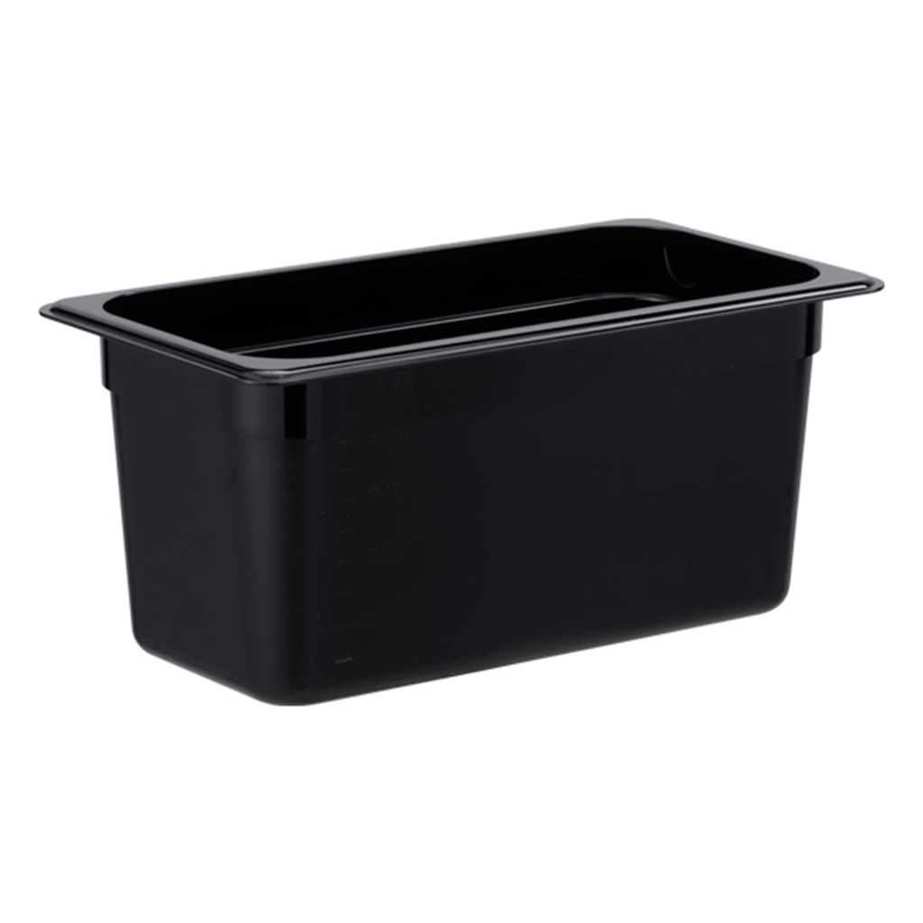 جاط من البولي كاربونيت   1/3 ، 150 مم أسود