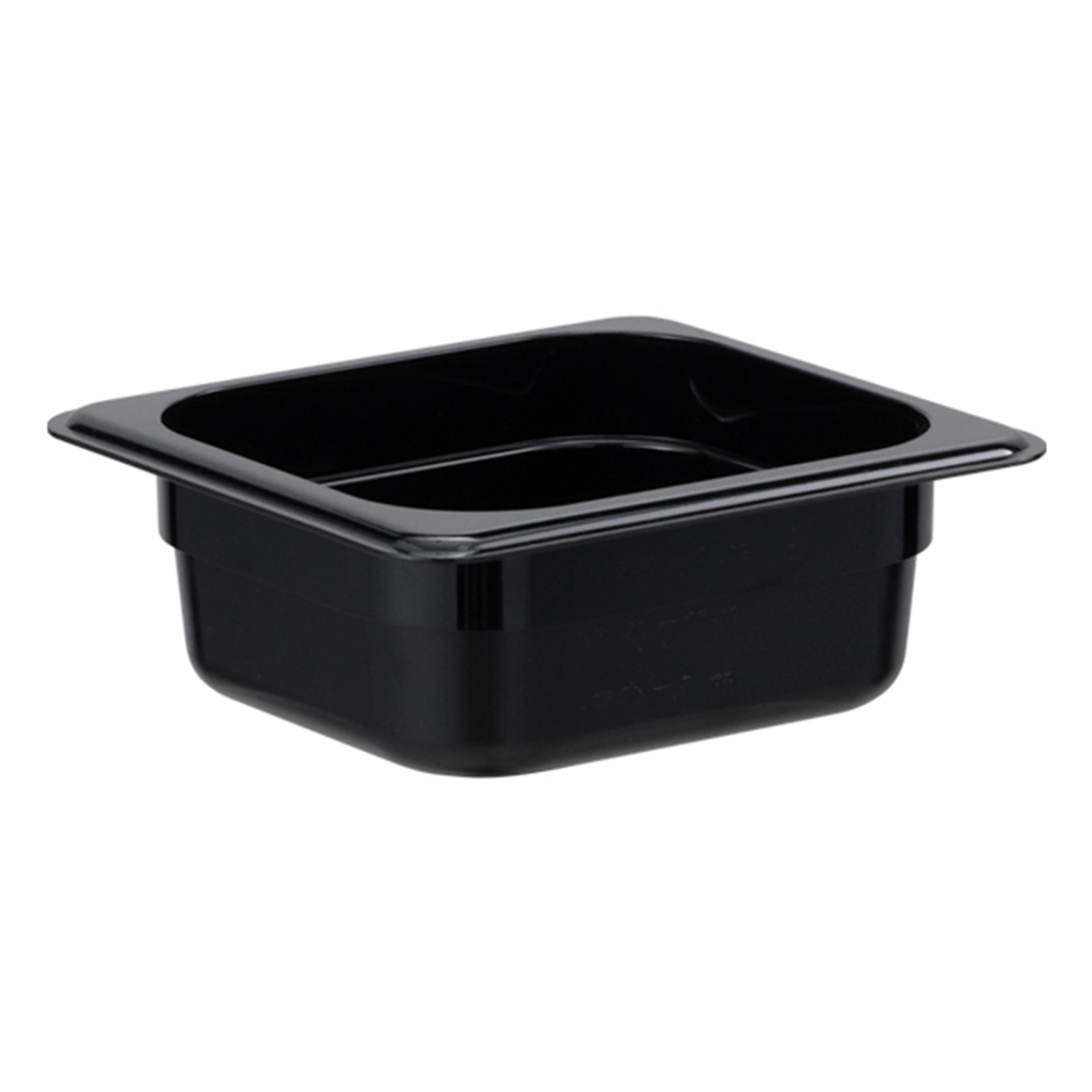 جاط من البولي كاربونيت   1/6 ، 6.5 سم باللون الأسود