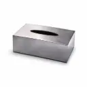Vague Acrylic Tissue Box Metal Finish