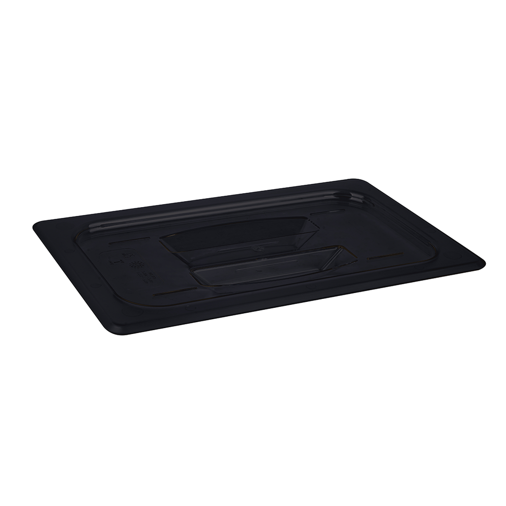 Vague Black PC GN Pan 1/4 Lid with Handle