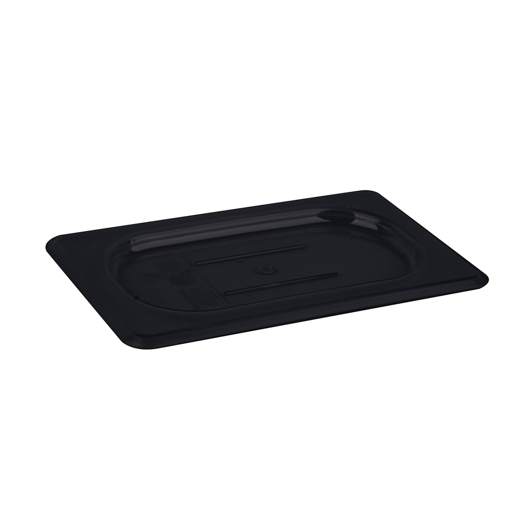 Vague Black PC GN Pan 1/9 Lid with Handle
