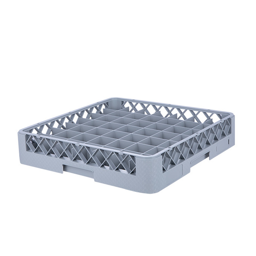 Vague 49 Compartment Glass Rack Grey