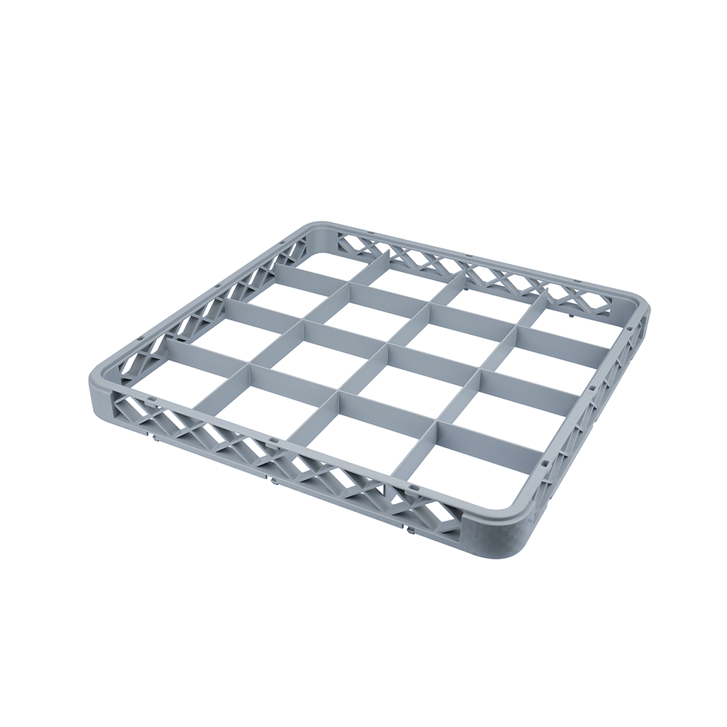 Vague 16 Compartment Glass Rack Extender Grey