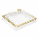 Vague Acrylic Dessert Serving Set Square M