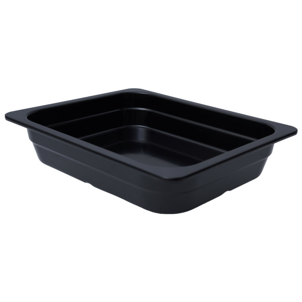 Vague Black Melamine GN Pan 1/2 65mm