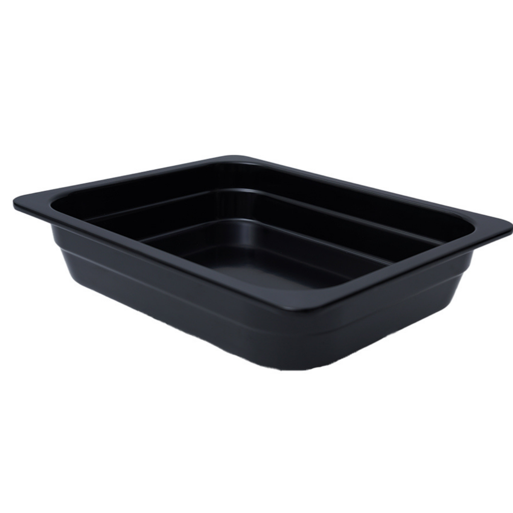 Vague Black Melamine GN Pan 2/3 65mm