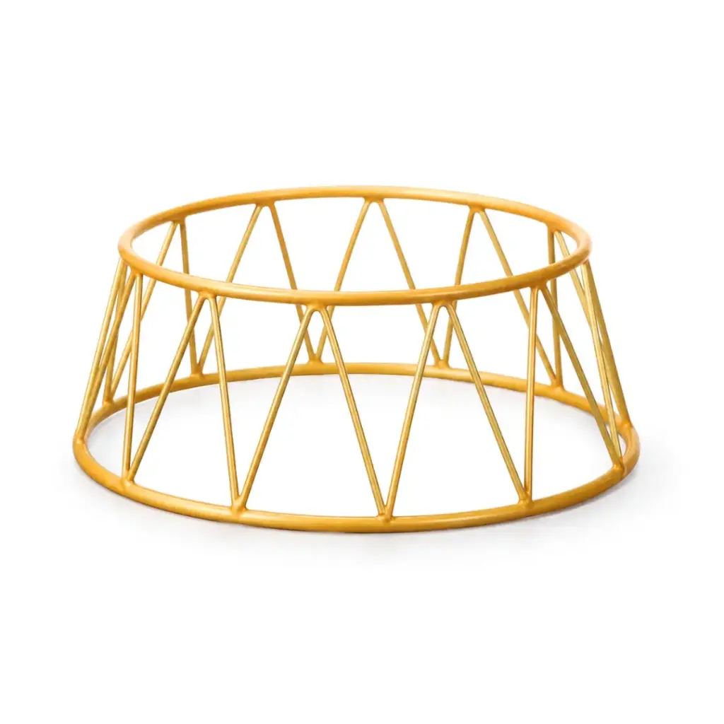 Vague Small Golden Conic Display Stand Riser 25 cm x 21.2 cm x 10 cm