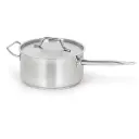 Caternox Stainless Steel Saucepan with Lid D22 x 15.5 cm (5.89L / 6.23Qt.)