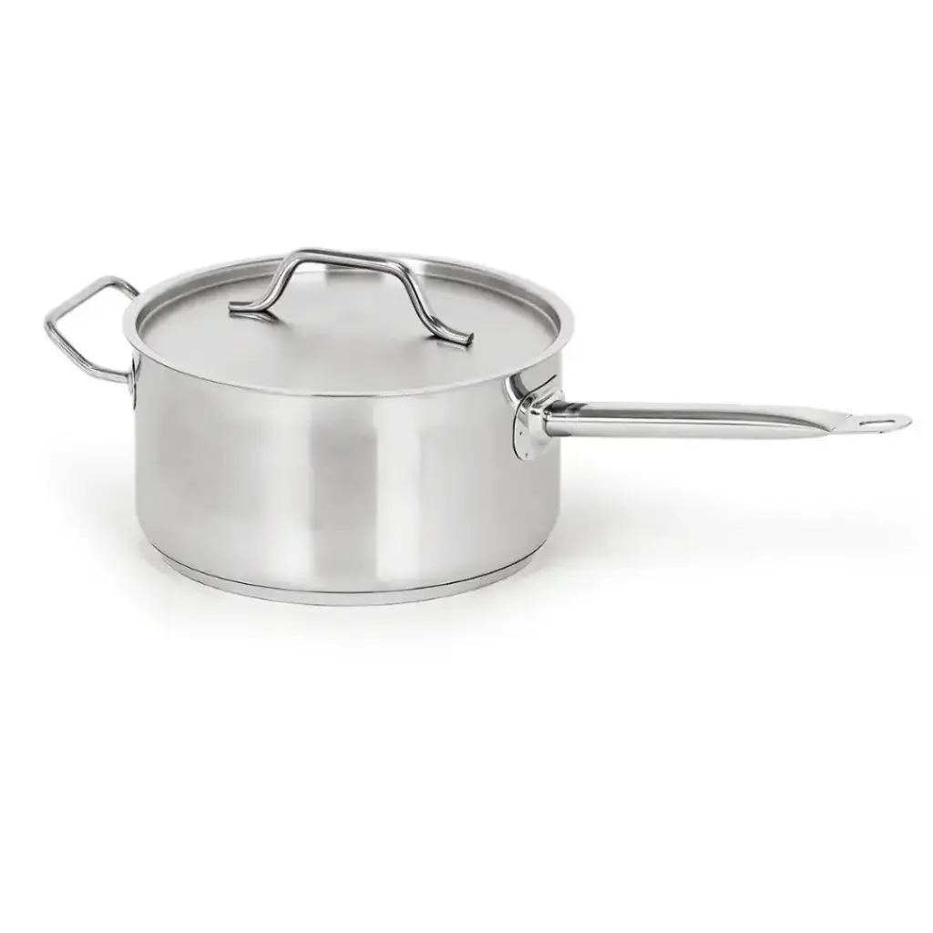 Caternox Stainless Steel Saucepan with Lid D24 x 11 cm (4.98L / 5.26Qt.)