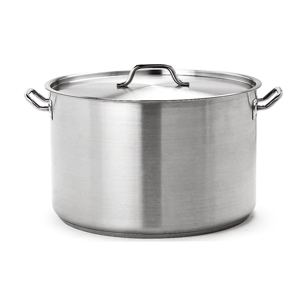 Caternox Stainless Steel High Casserole with Lid D50 x 32 cm (62.83L / 66.39Qt.)