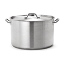 Caternox Stainless Steel High Casserole with Lid D50 x 32 cm (62.83L / 66.39Qt.)