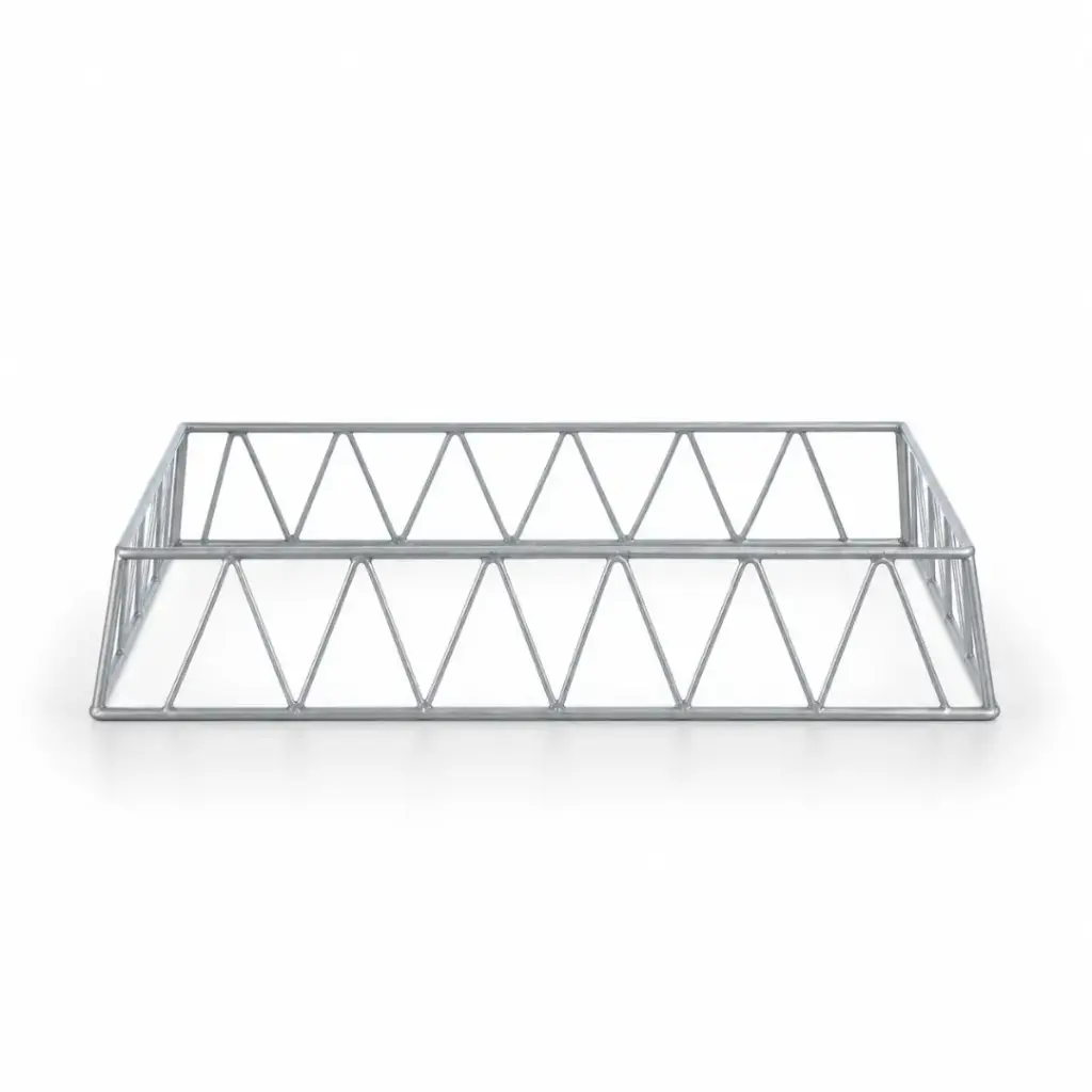 Vague Short Silver 1/1 GN Rectangular Display Stand Riser