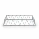 Vague Short Silver 1/1 GN Rectangular Display Stand Riser